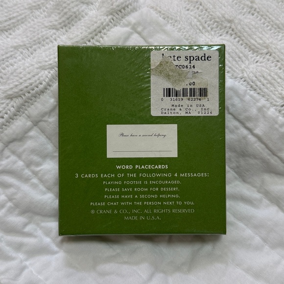 Kate Spade Word Placecards Set o 12 NIB - Picture 2 of 6